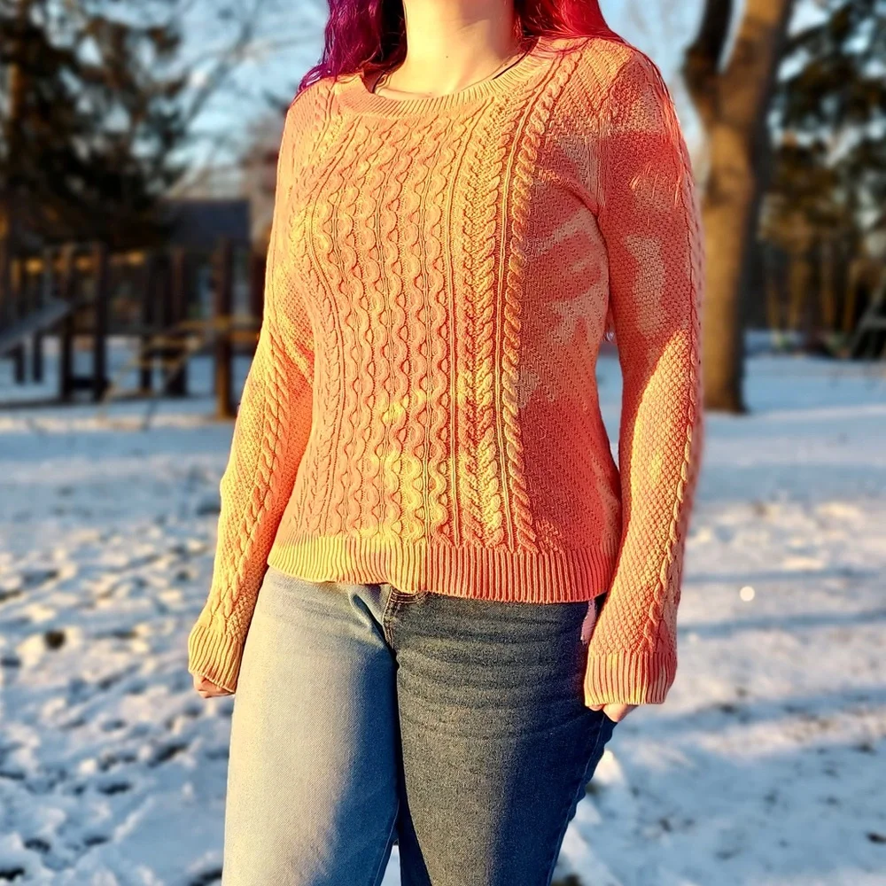 Basic Editions Tie Dye Knit Sweater - Picture 1 of 7